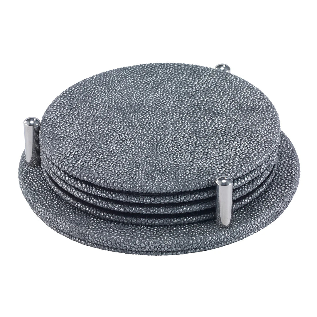 Stingray Coasters in grey.