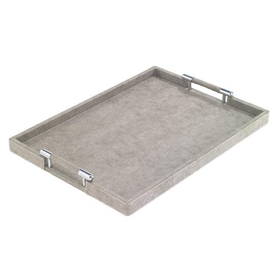Stingray Rectangle Tray With Handles Pearl Serving Tray