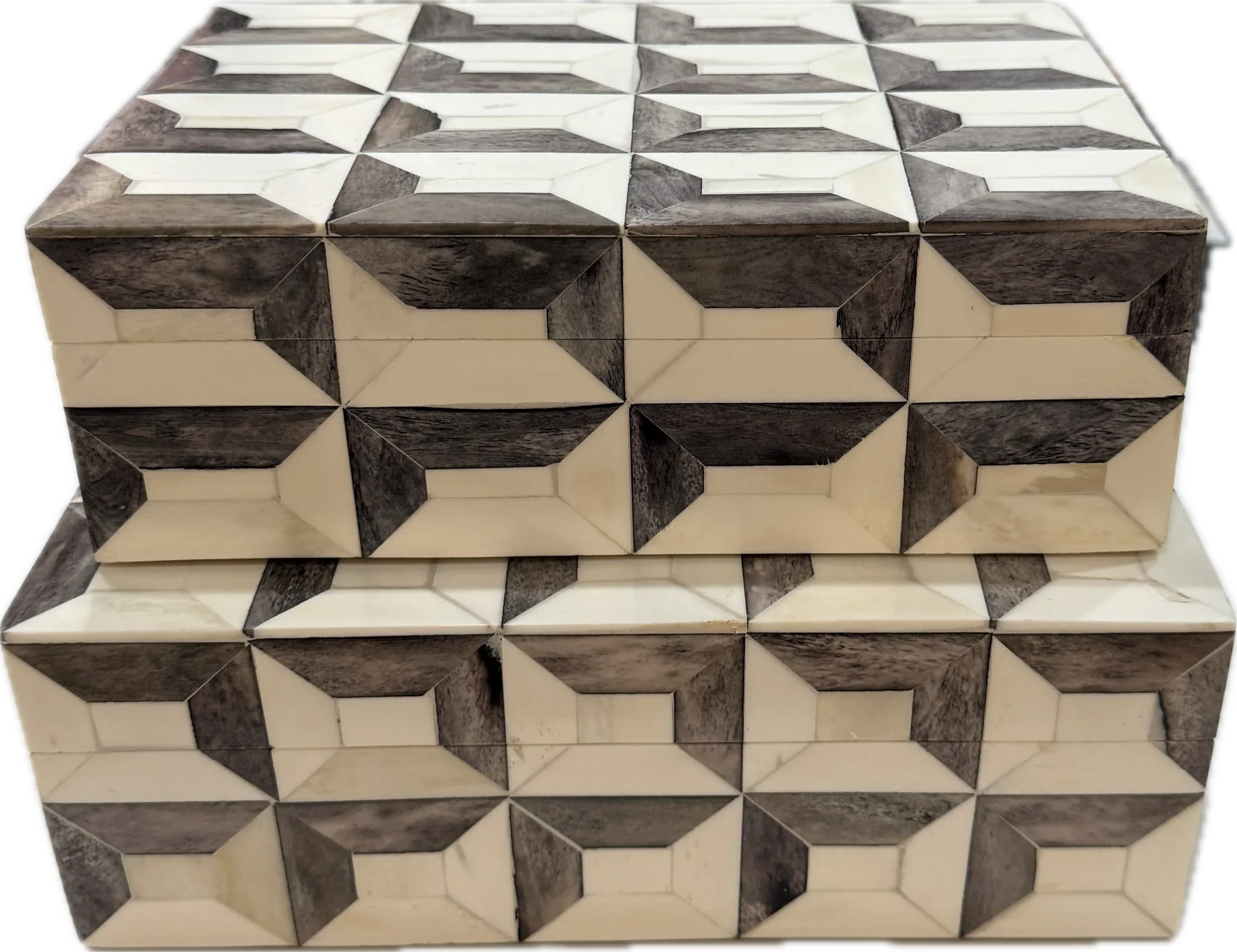 Gray Carving Box Decorative Boxes