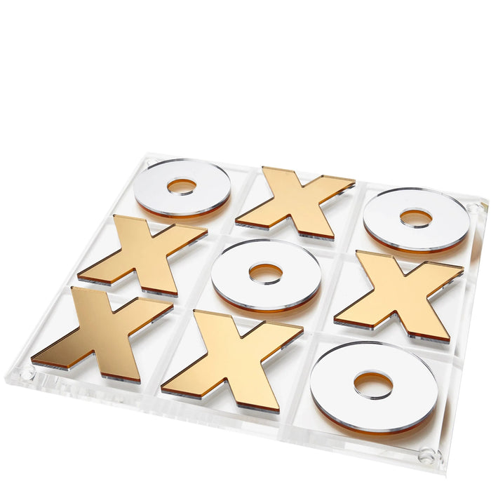 TIC-TAC-TOE Reversible Mirror Gold & Silver TIC TAC TOE - REVERSIBLE MIRROR GOLD & SILVER Decor