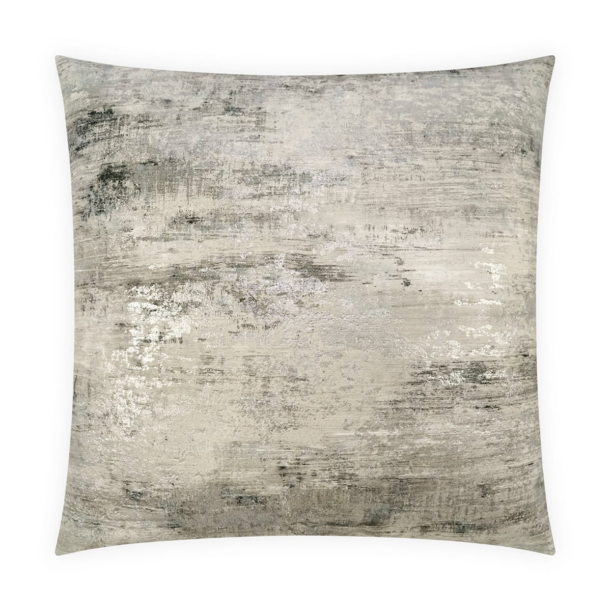 Textured gray pillow on a white background