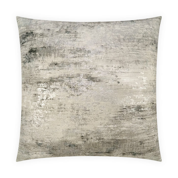 Textured gray pillow on a white background