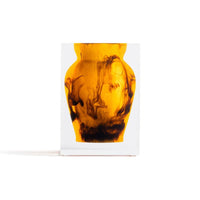 Tortoise Hand-Poured Acrylic Resin Henry Bud Vase 