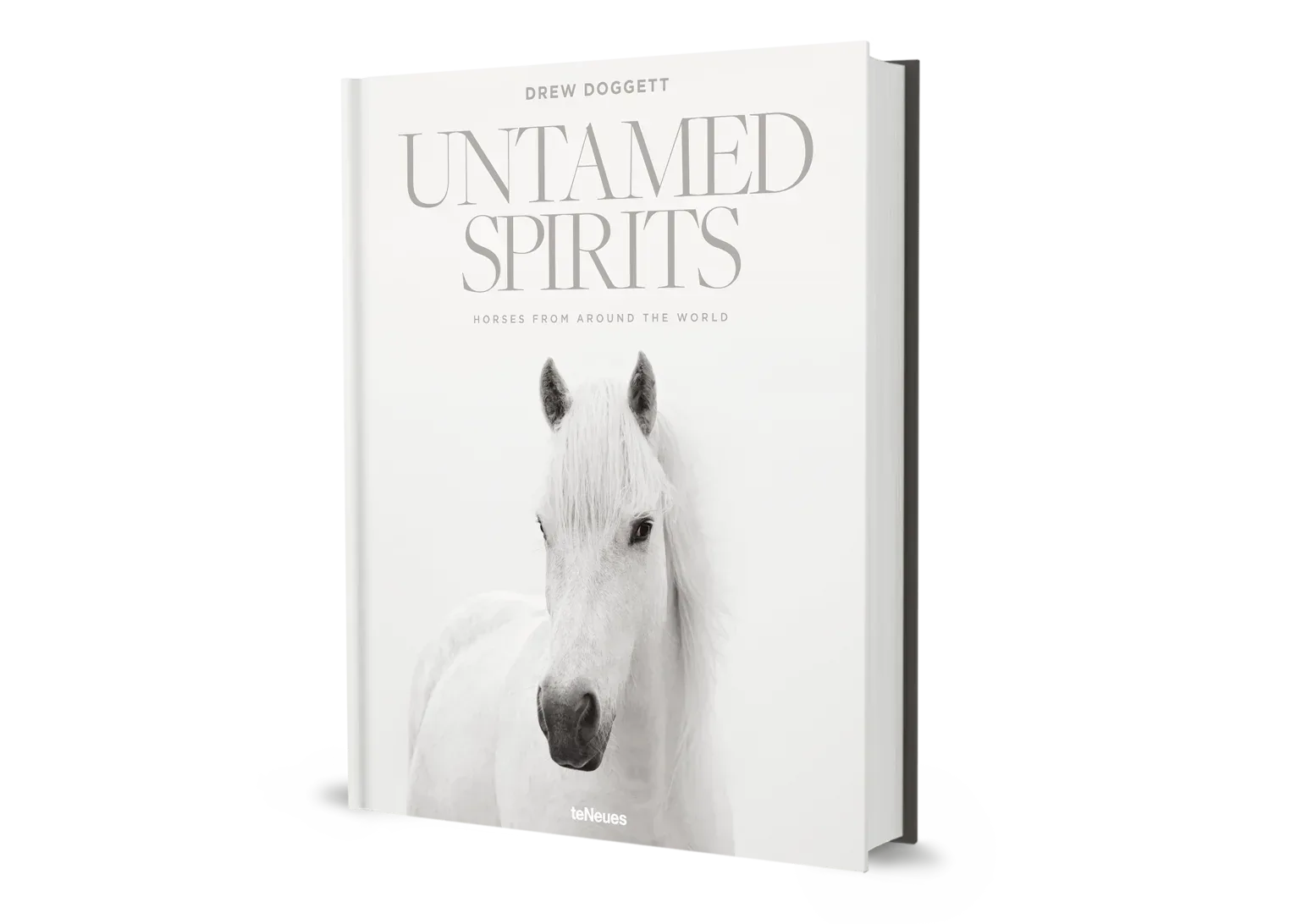 Book titled 'Untamed Spirits' with a horse's face on the cover against a white background