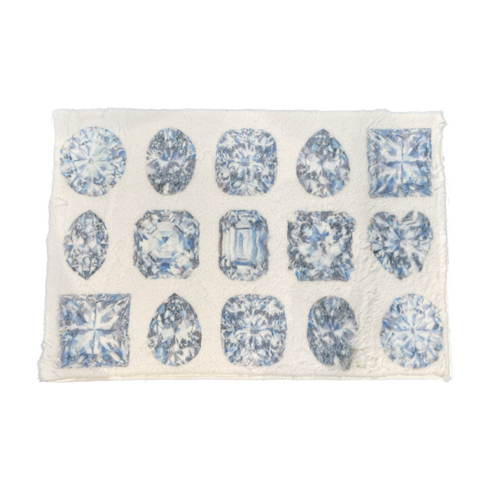 Bougie Diamonds Ice Rectangle Cloud Rug