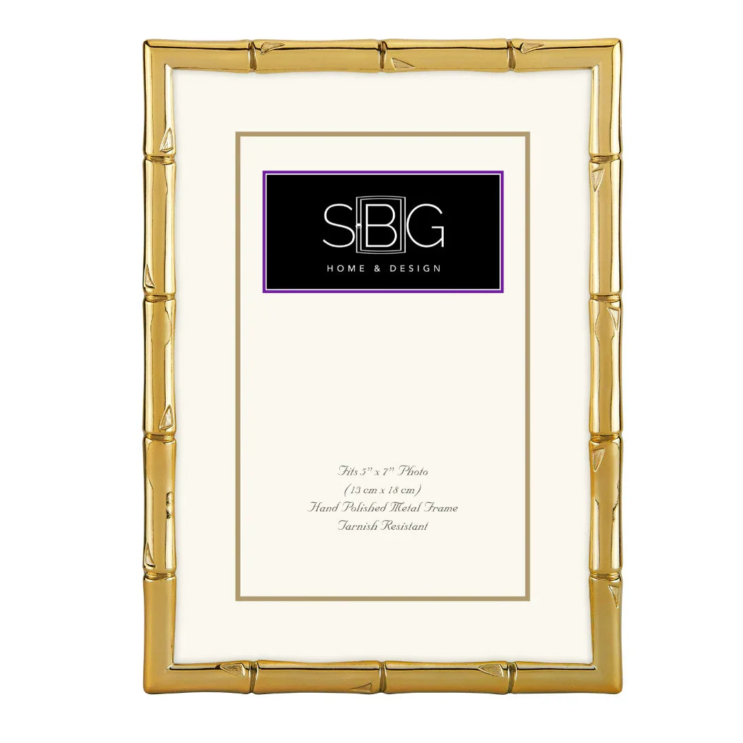 Thin Gold Bamboo Photo Frame Picture Frame