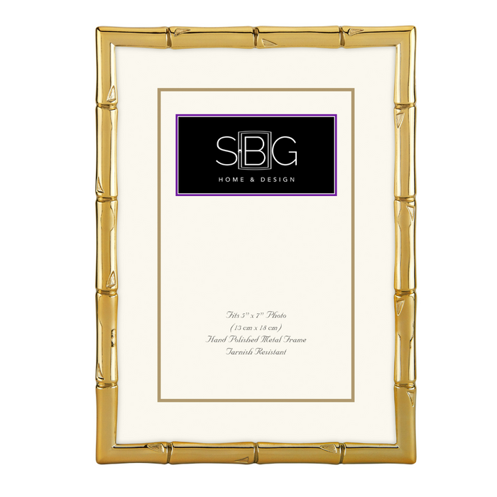 Gold Bamboo Photo Frame