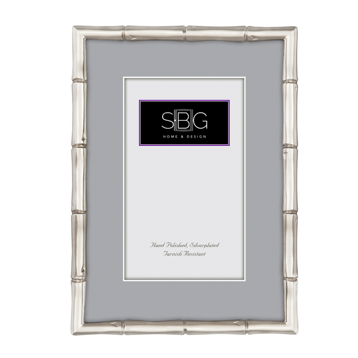 Silver Bamboo Photo Frame