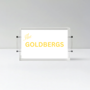 Custom Tray with Acrylic Handles