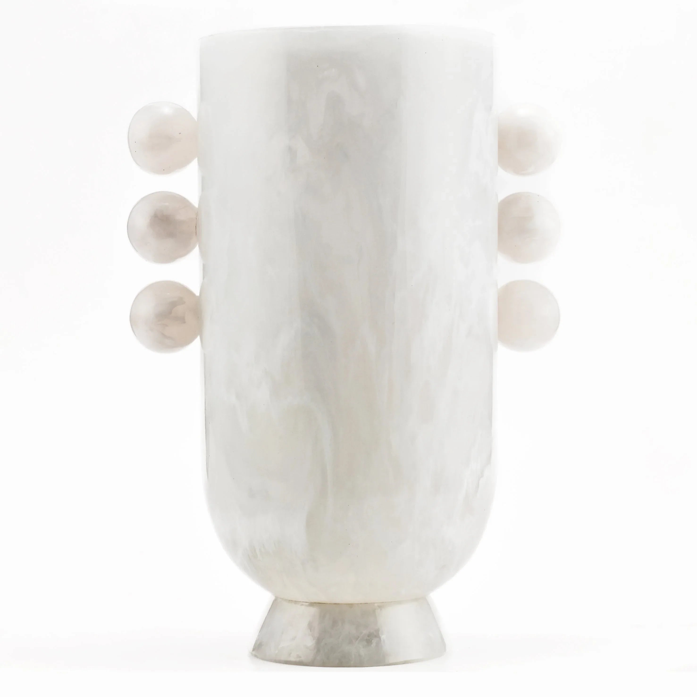 Allure Vase Snow Ball Handle Snow Decorative Vases