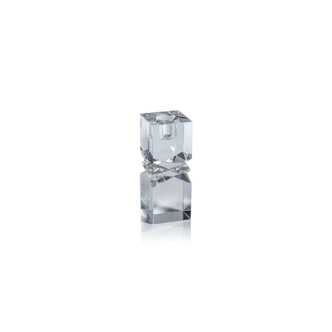 Vienna Crystal Clear Candleholder short. 