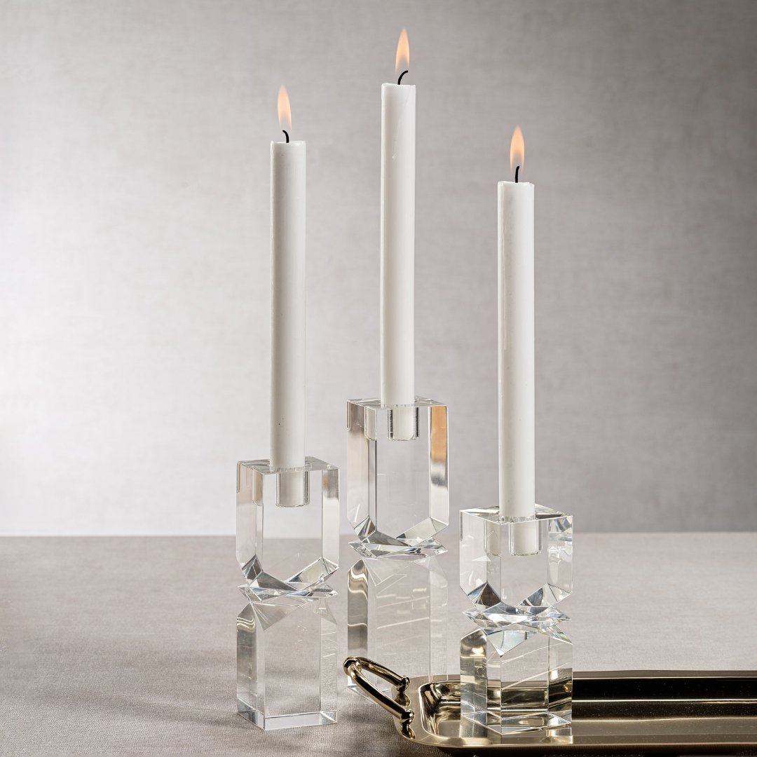 Vienna Crystal Clear Candleholders.