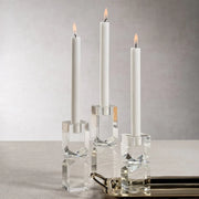 Vienna Crystal Clear Candleholder Votives, Hurricanes & Candleholders