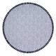 Whipstitch Round Vinyl Placemats with Leather Trim