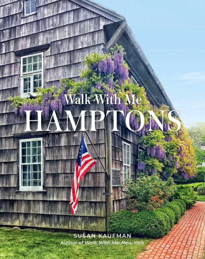 Walk With Me: Hamptons by Susan Kaufman featuring coastal architecture and hydrangea gardens.