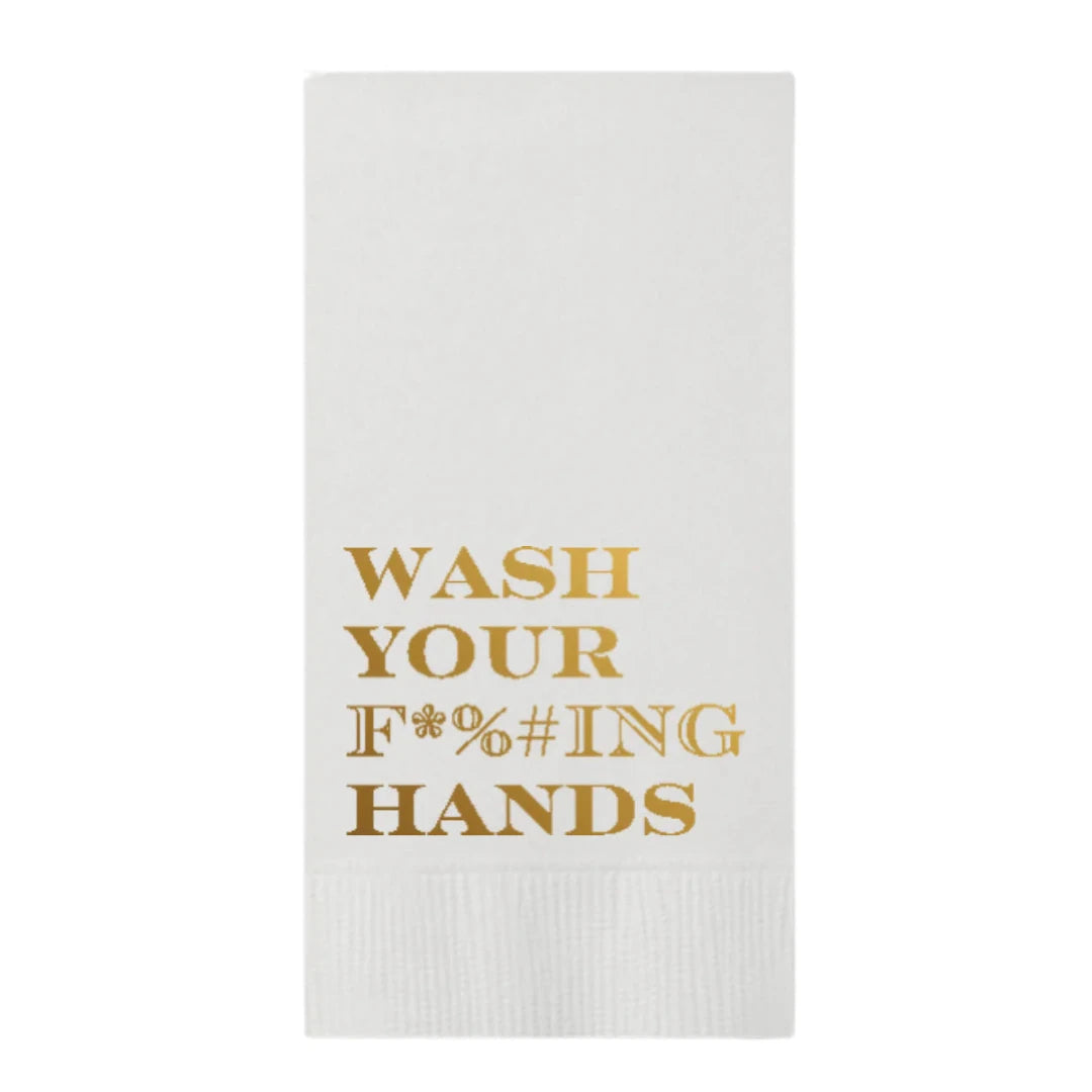 Wash Your F*%#ING Hands Guest Towel