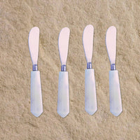 White Marble Stone Spreaders Set 4