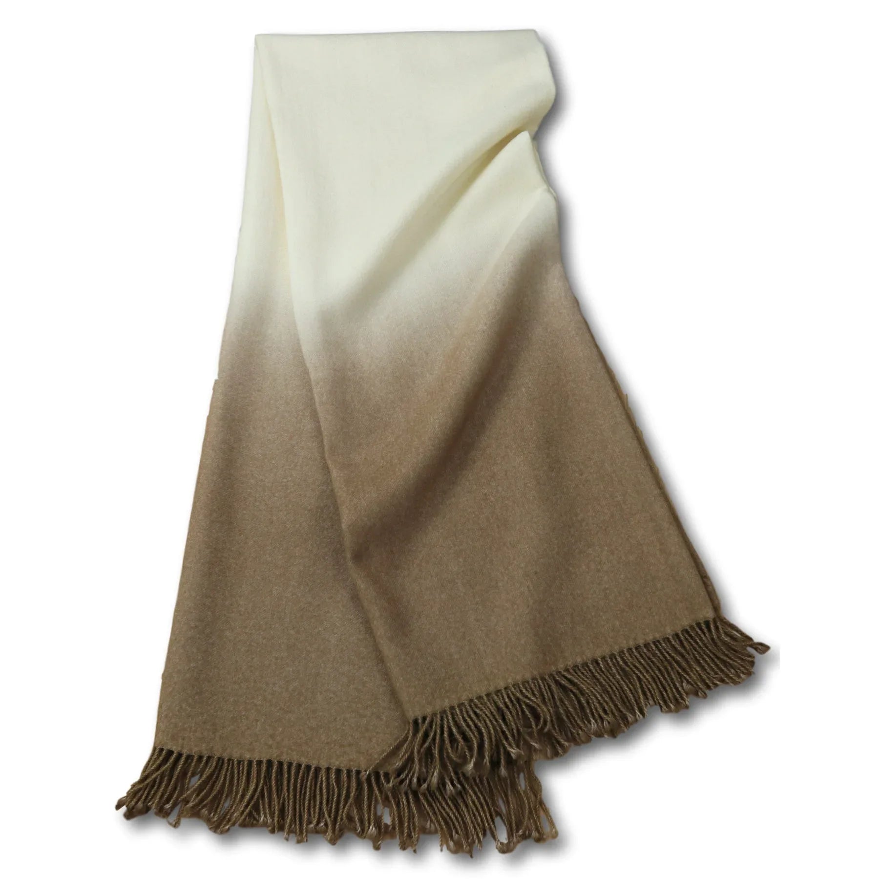 Dip-Dyed Throw Camel Throws