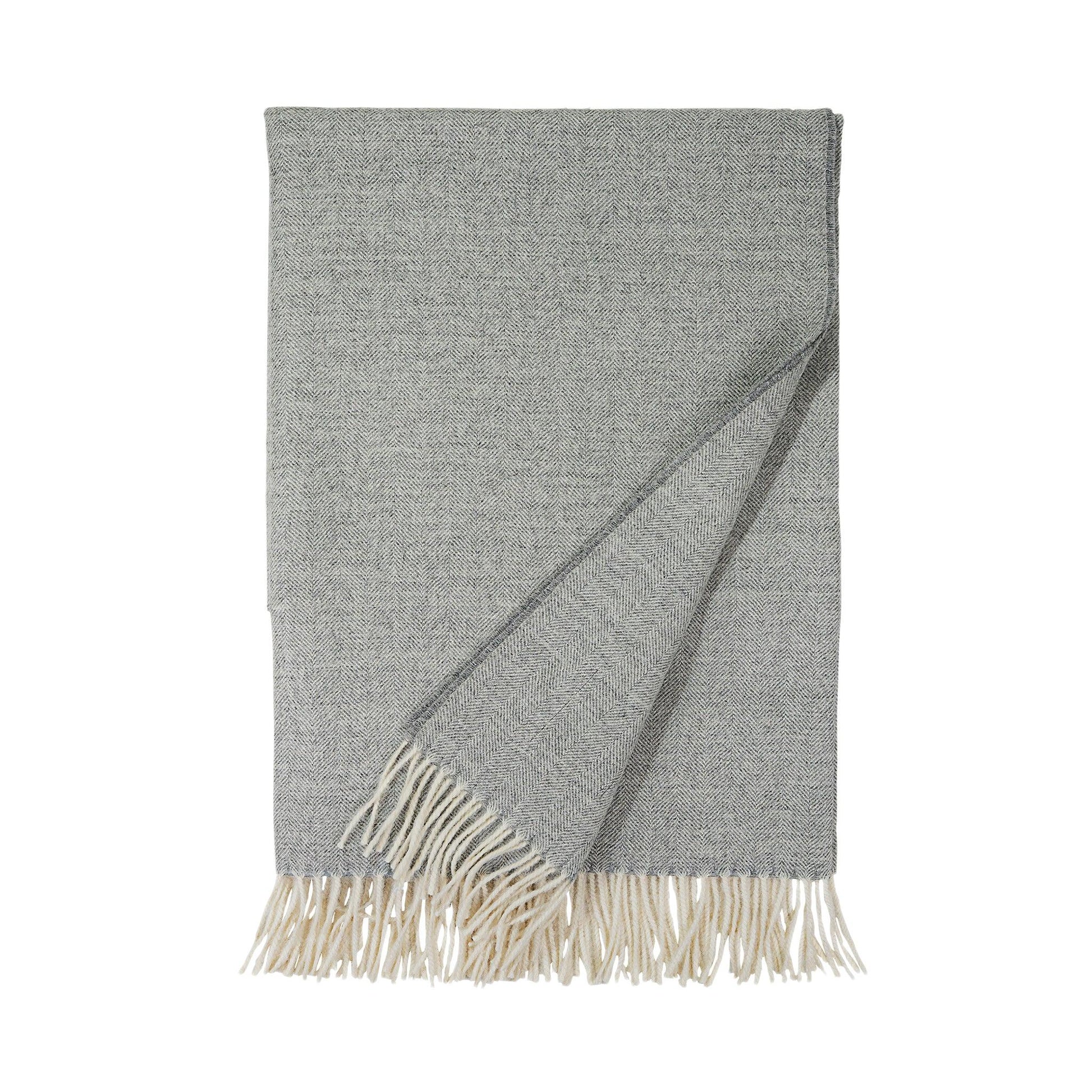 Madison Throw Herringbone Heather Grey Herringbone Throws