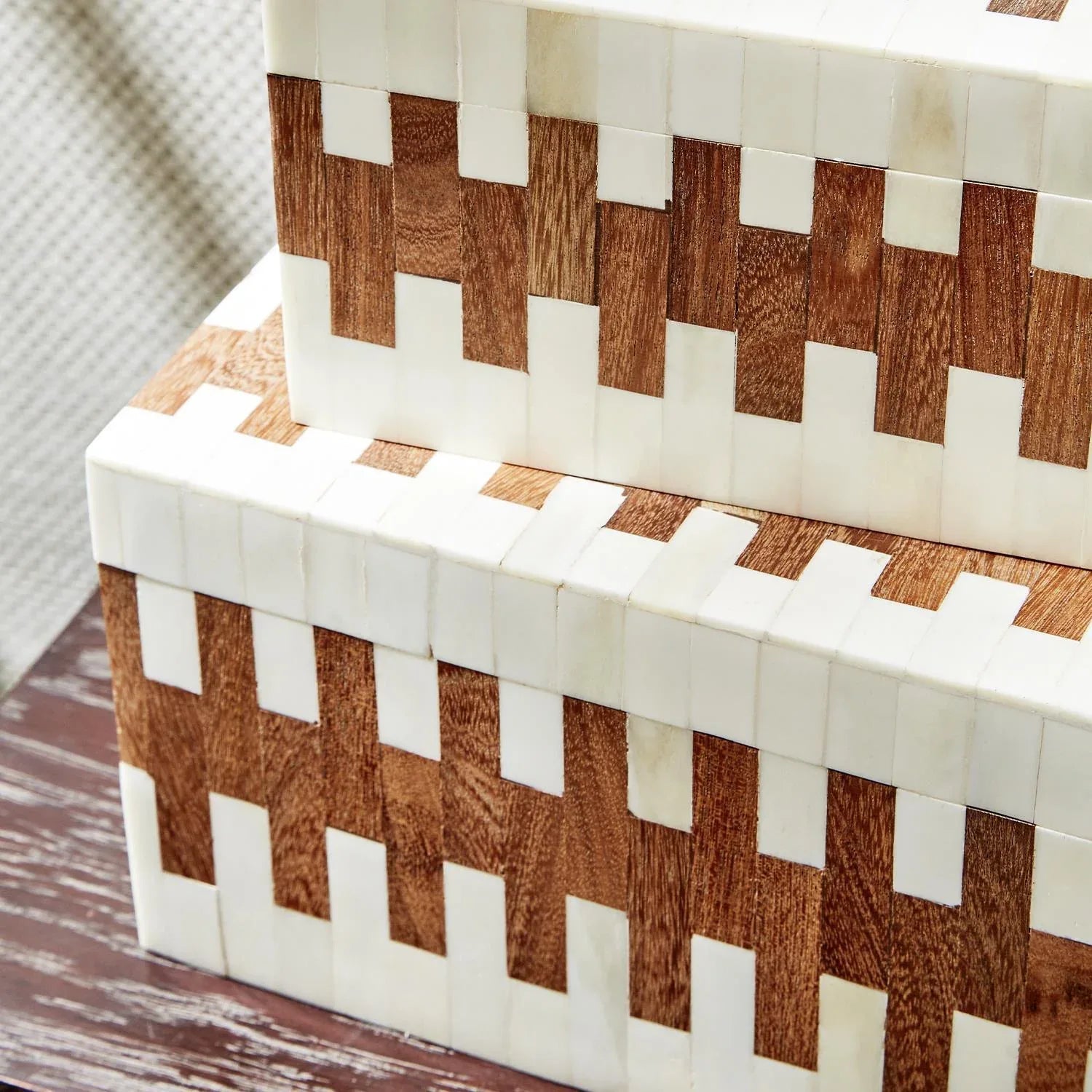 JigSaw Covered Box Decorative Boxes