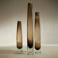Timeo Slim Glass Vase - Taupe