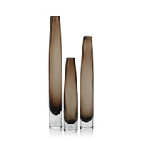 Timeo Slim Glass Vase - Taupe
