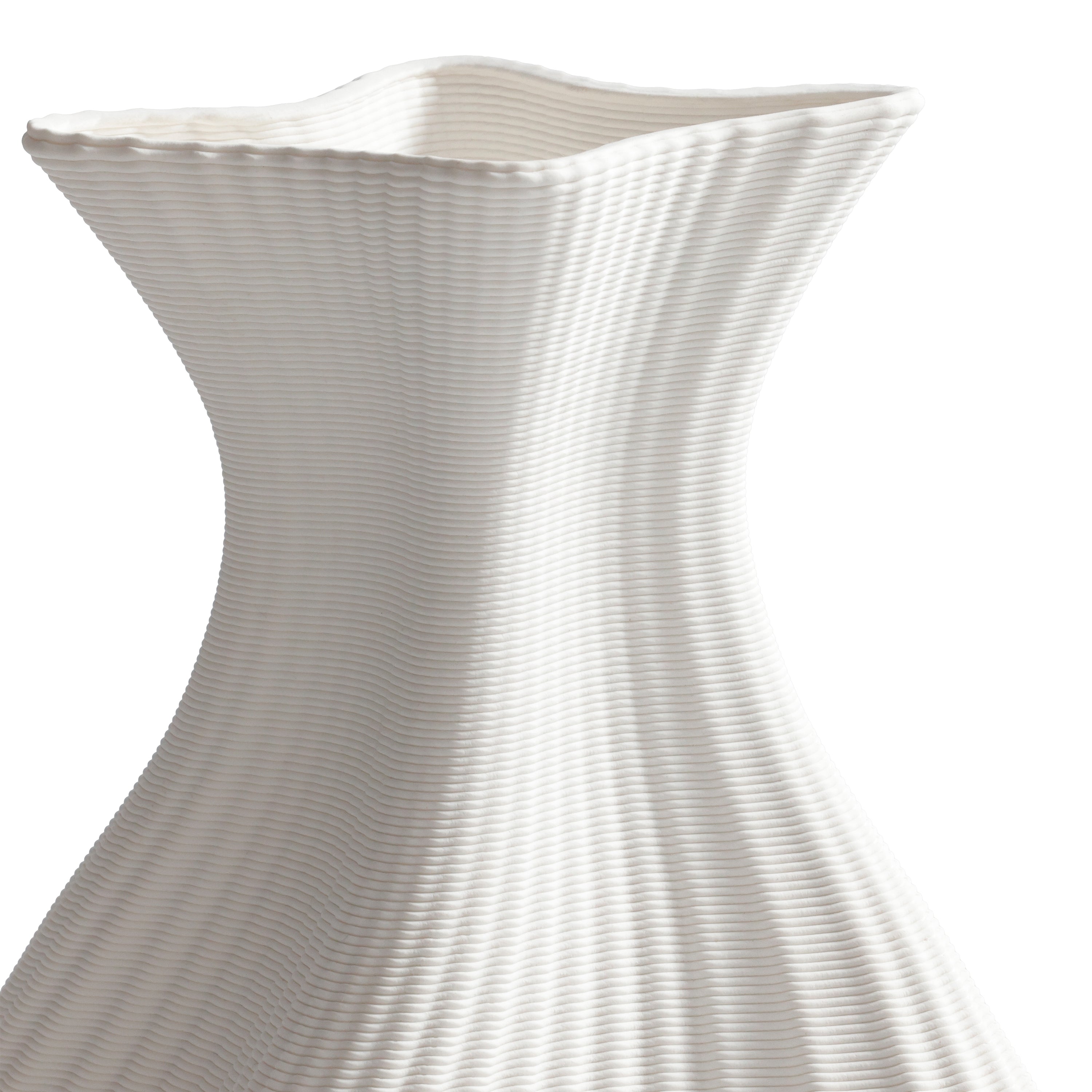 Swirling 3D Printed Ceramic Vase
