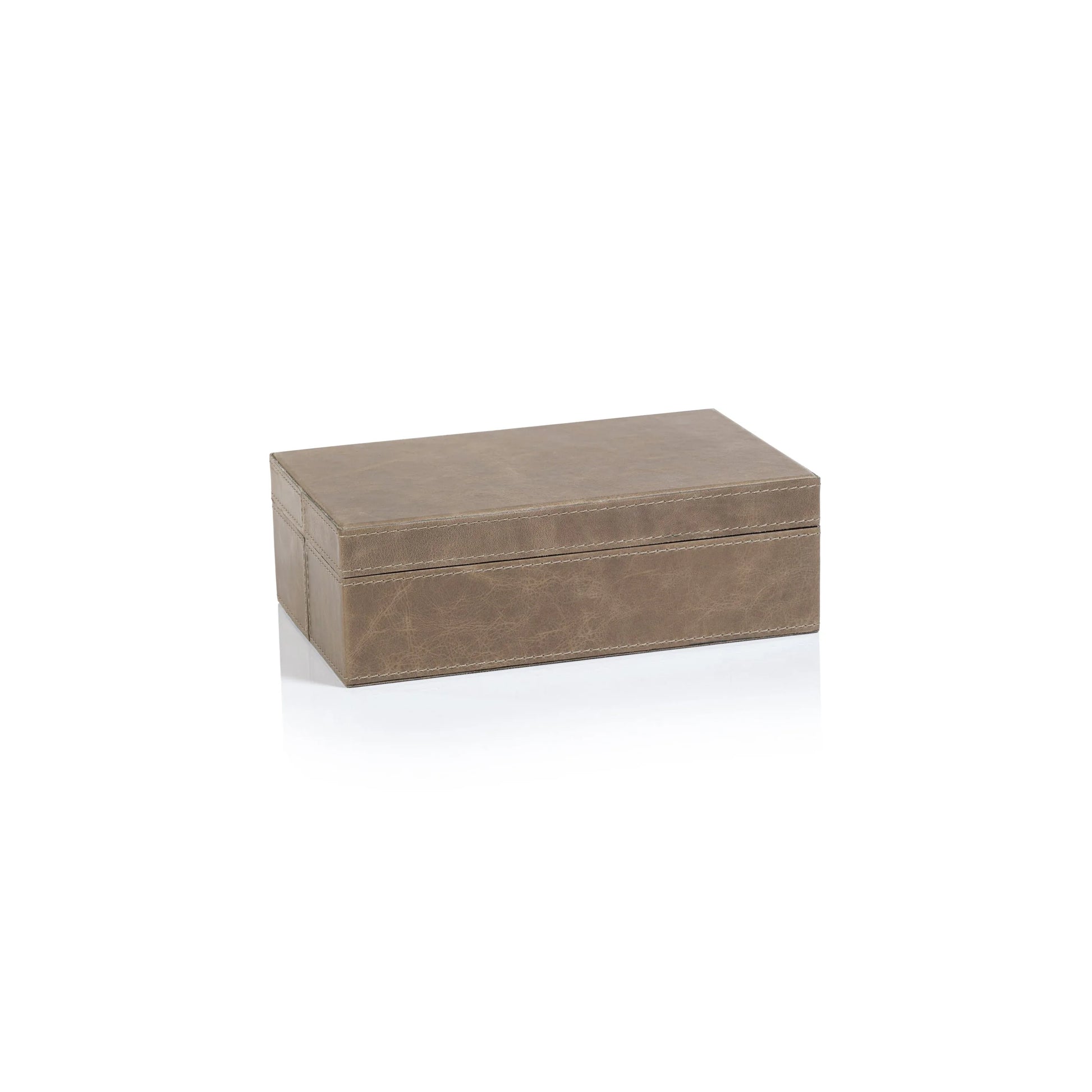 Tate Mink Leather Box Small Decorative Boxes
