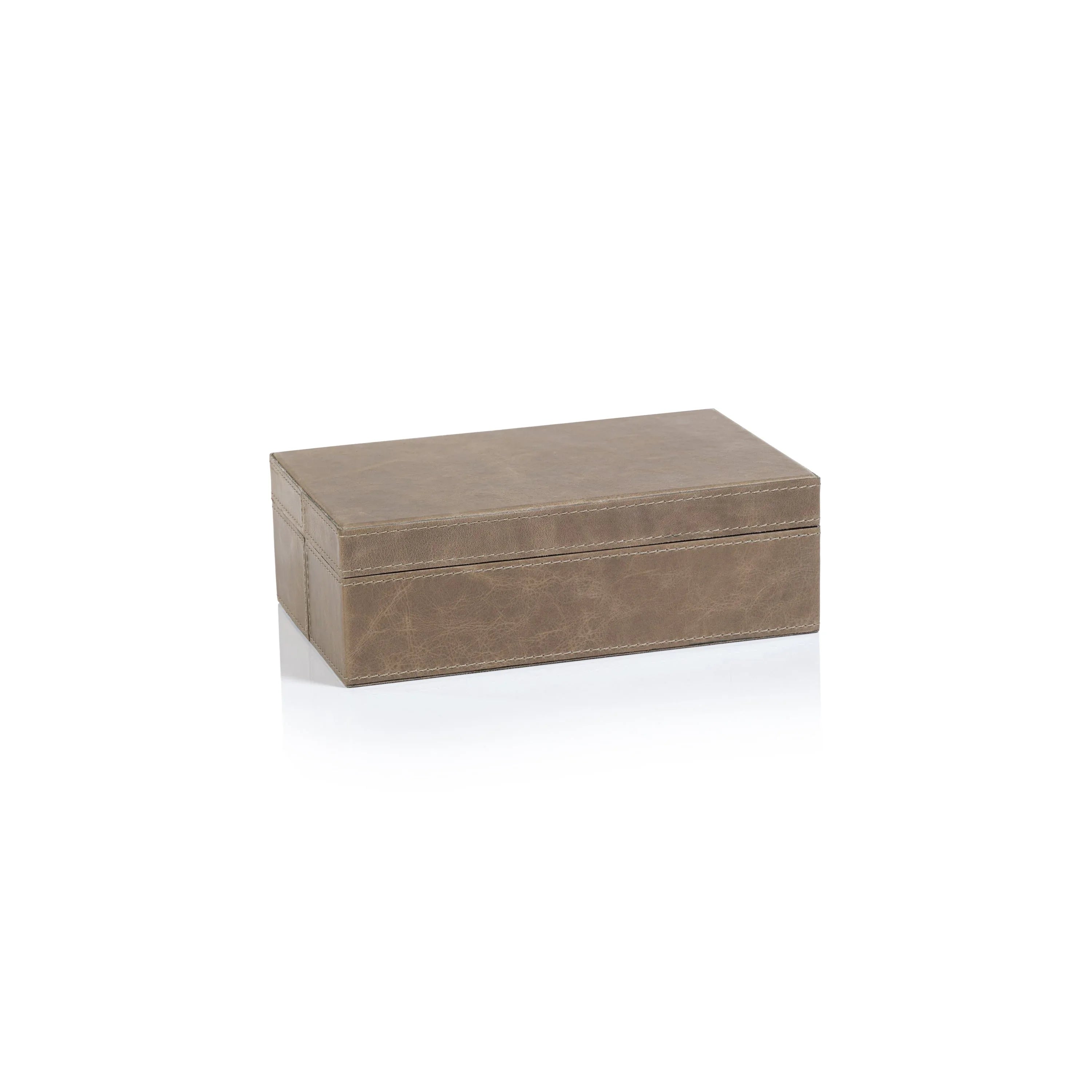 Tate Mink Leather Box Small Decorative Boxes
