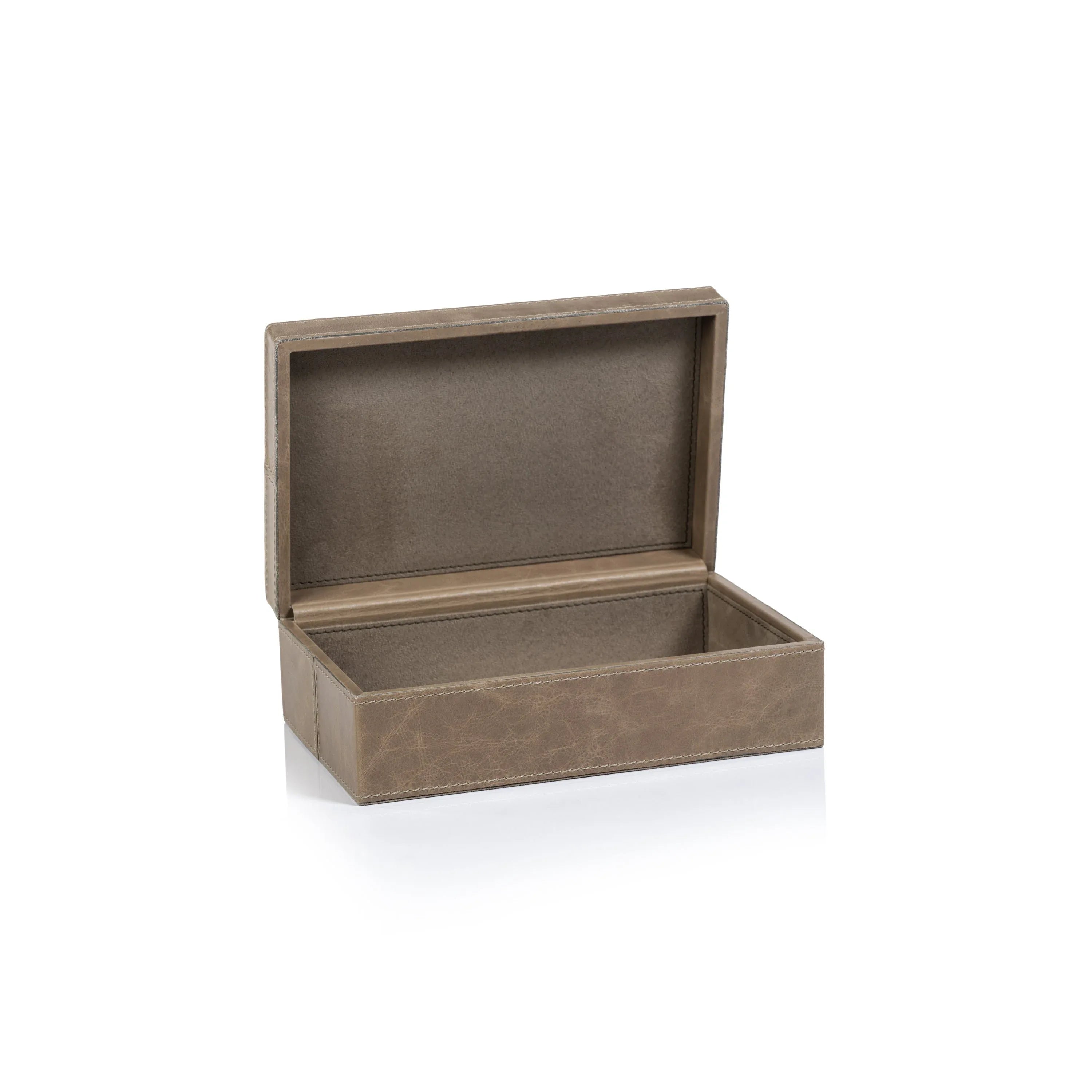 Tate Mink Leather Box Decorative Boxes
