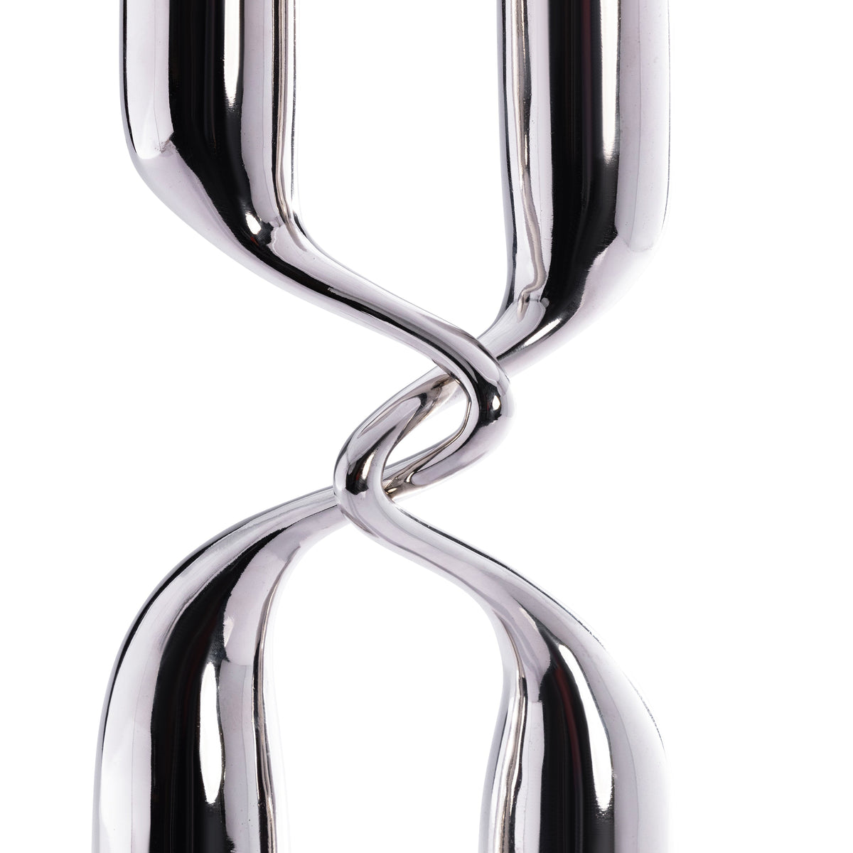 Liaison Candle Holder Pair-Polished Nickel