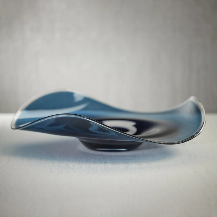 Lago Wave Bowl Blue Decorative Bowls