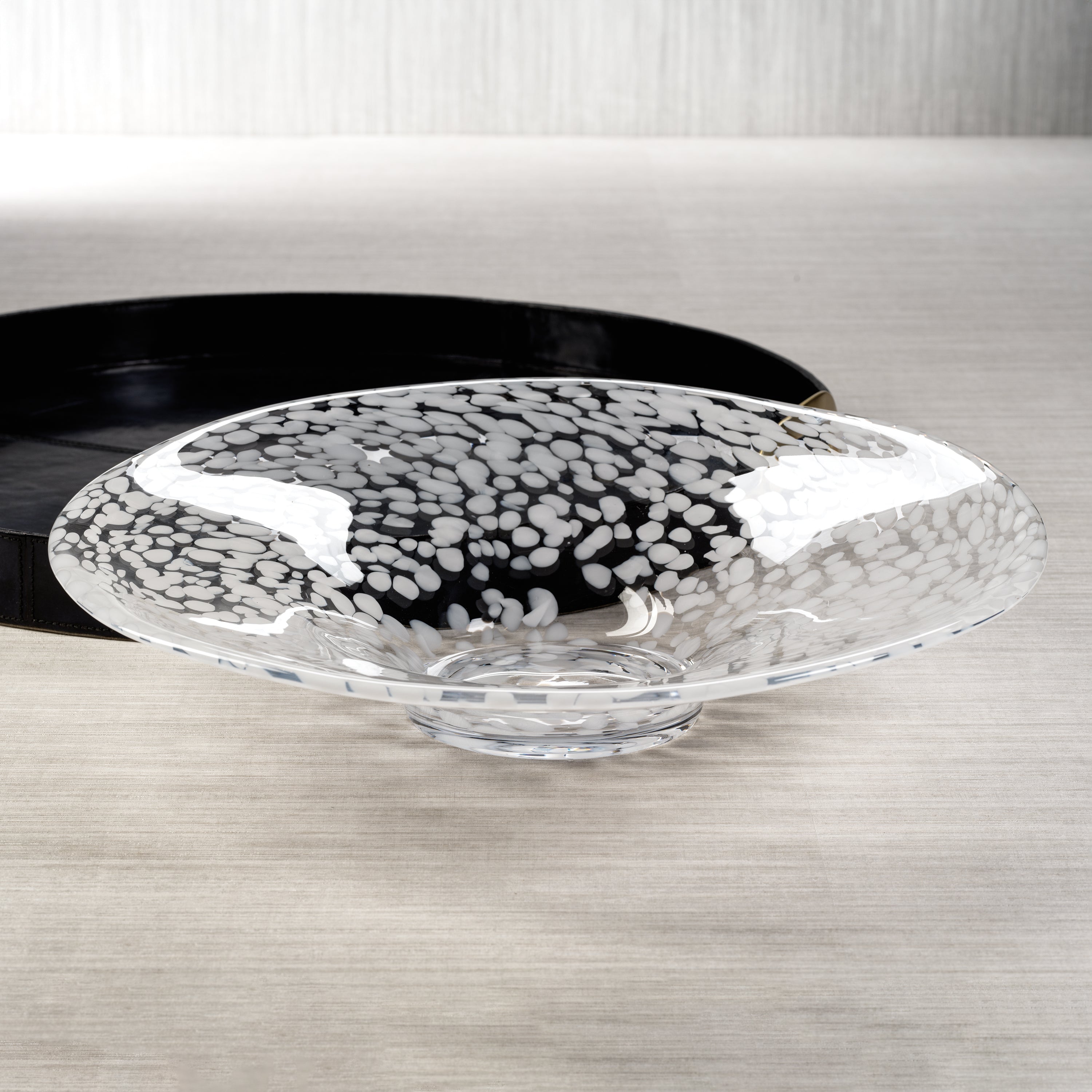 White Confetti Centerpiece Bowl Decorative Bowls