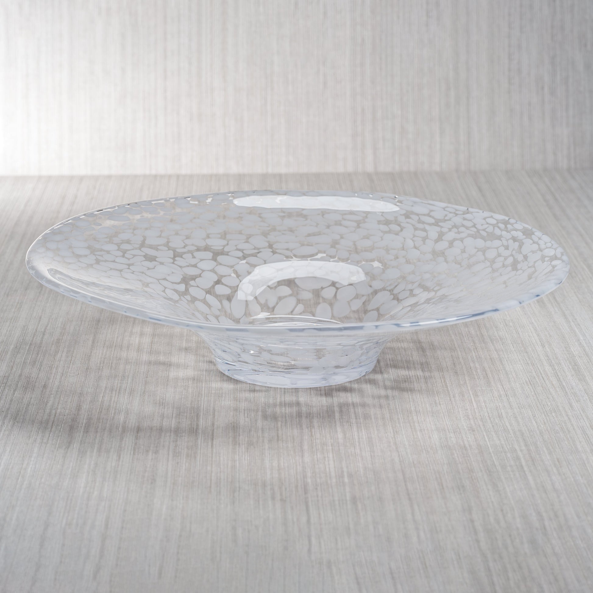 White Confetti Centerpiece Bowl Decorative Bowls