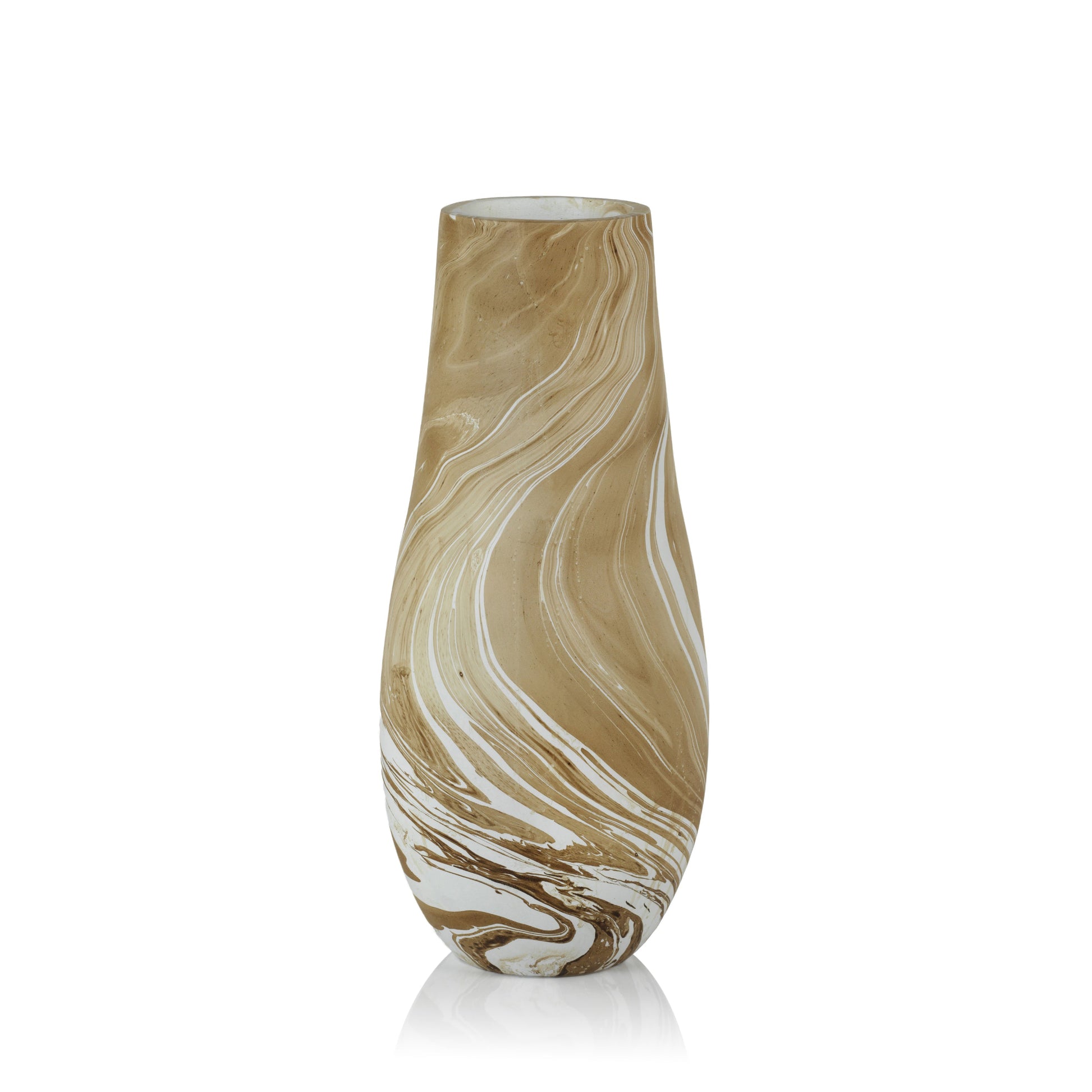 Mango Wood Marbleized Vase Small Decorative Vases