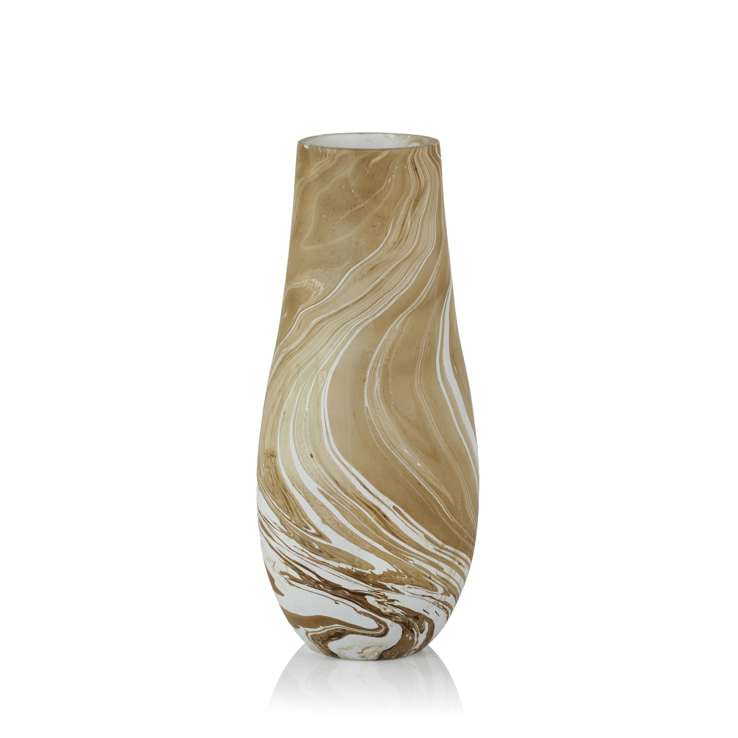 Mango Wood Marbleized Vase Small Decorative Vases