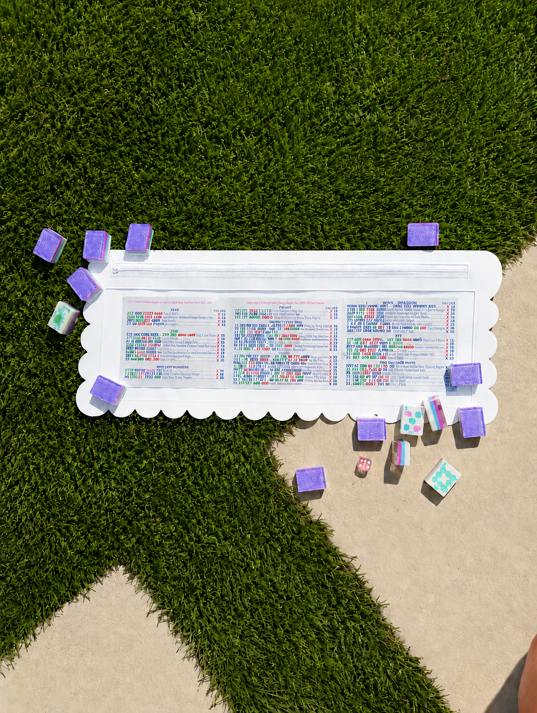 Splash-Proof Mahjong Card Holder/Pool Mahjong