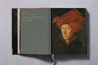 Book display of The National Gallery art book on table with other titles.