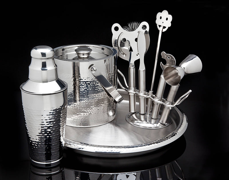 Hammered Bar Set with Tools