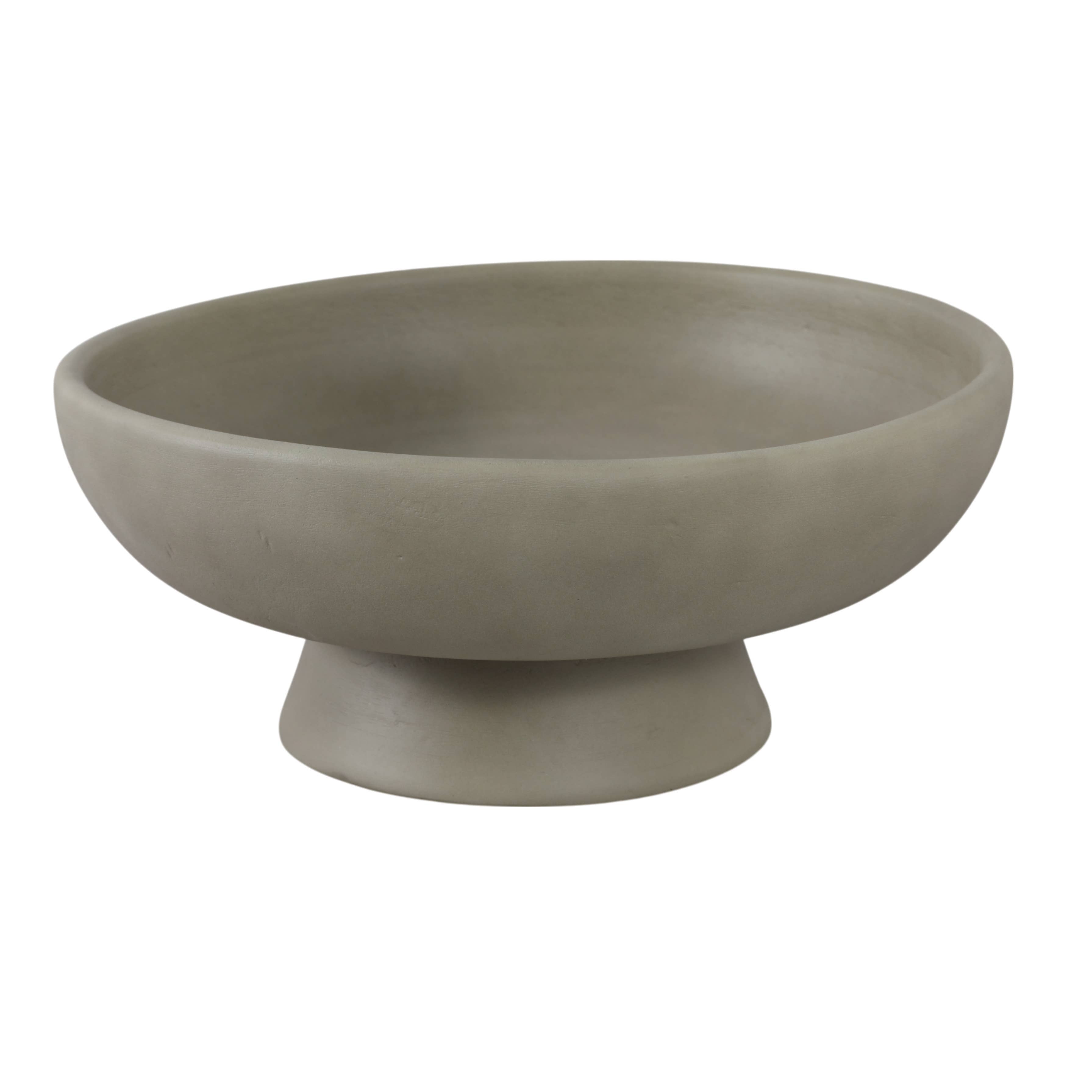 Sage Terracotta Pedestal Bowl