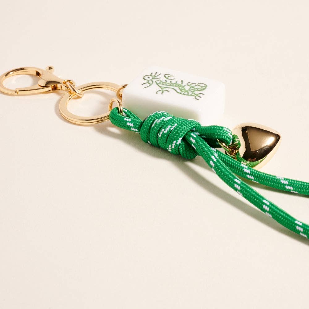 Mahjong Tile Keychain Bag Charm