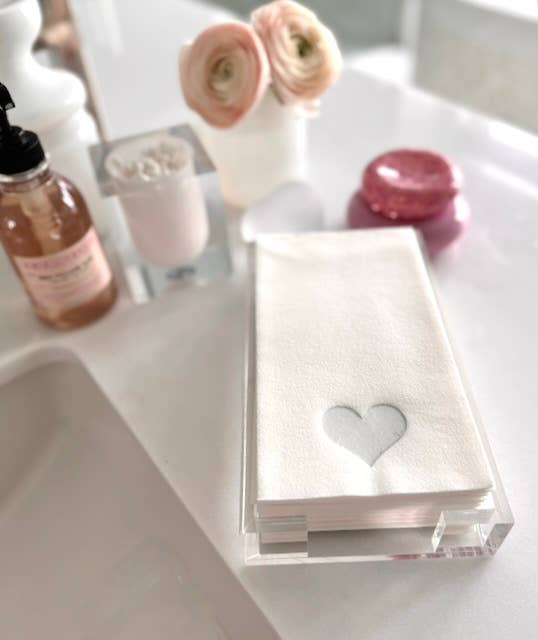 Guest Towels with Acrylic Tray