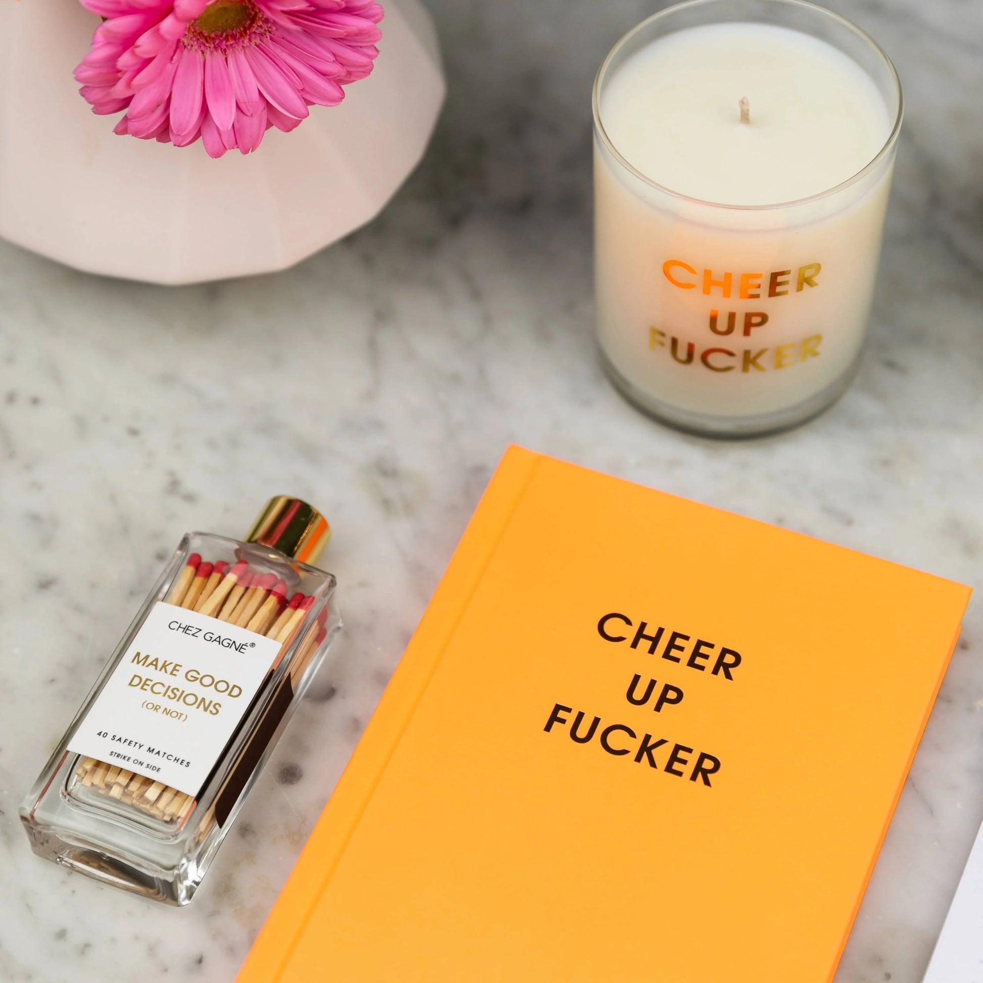 Make Good Decisions Or Not -Glass Bottle Safety Matches -Red Matchboxes & Lighters