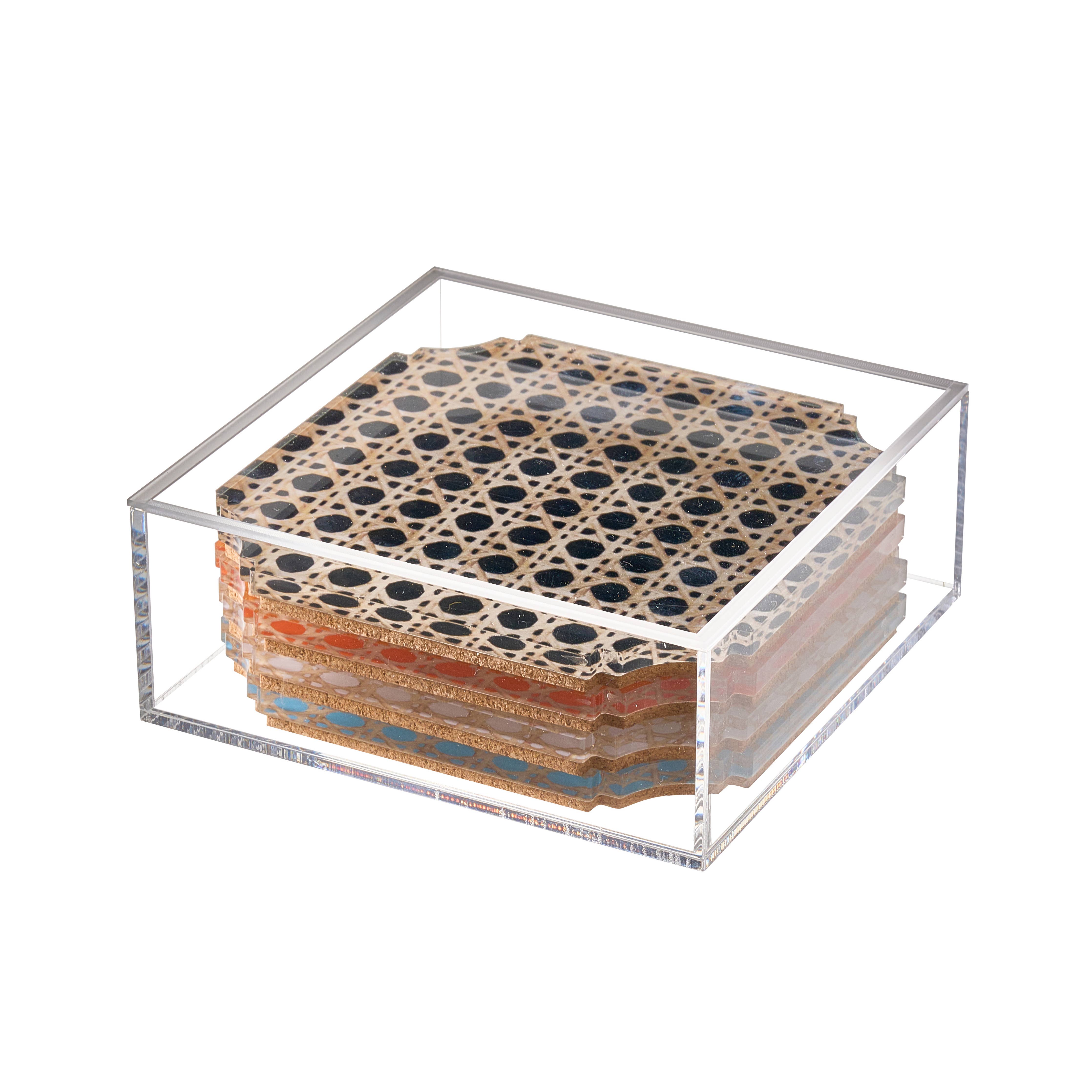 Rattan Coaster Set S/4