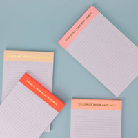 Things I'll Probably Do Tomorrow - Lined Notepad - Neon Orange - 65 perforated pages - 5x8 Notepads