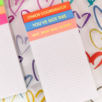 Wait, What Was I Doing? - Lined Notepad - Coral Pink - 65 perforated pages - 5x8 Notepads