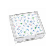 Acrylic Holder & Notepad, Mahjong Wallpaper