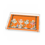 Acrylic Vanity/Bar Tray Mahjong Tiles & Tinis