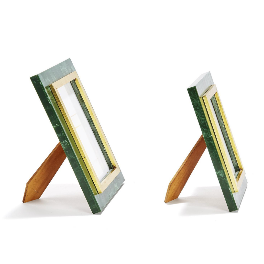 Aventurine Green and Gold Frame