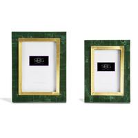 Aventurine Green and Gold Frame